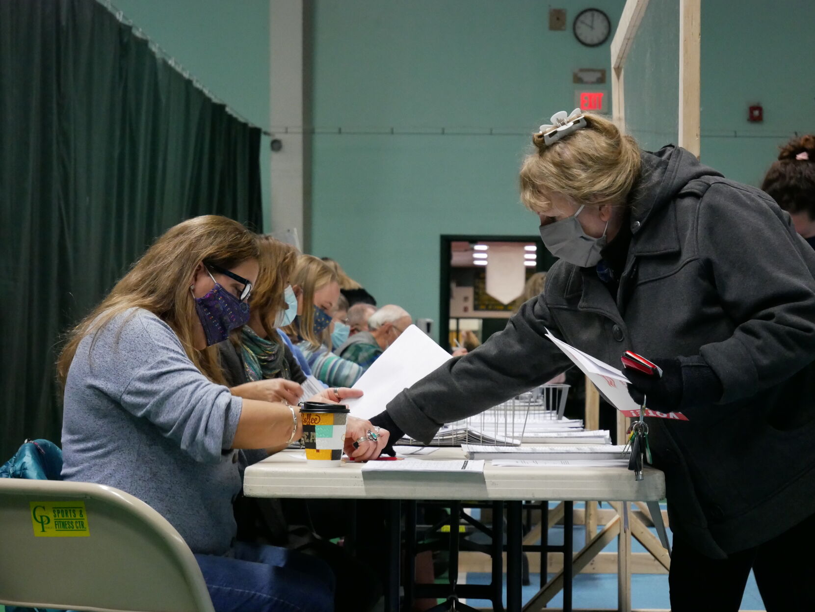 St. Albans Town, Collins Perley, Election, Voter Check-in, 11-3-2020
